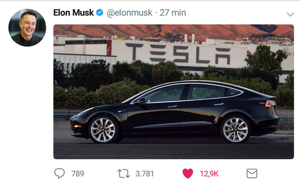 Tesla Modell 3 fertig