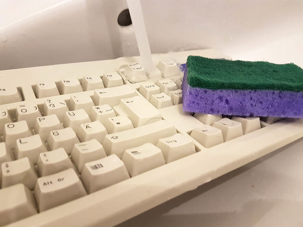 PC Tastatur waschen