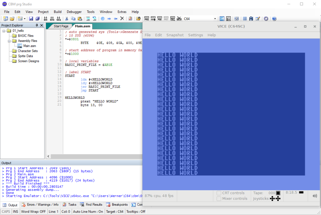 C64 Assembler Programmierung - Entwicklungsumgebung - Technology Blog