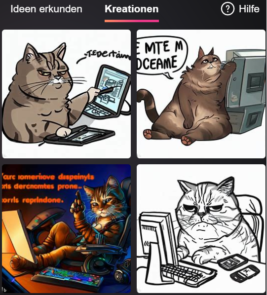Bing Katzen Meme